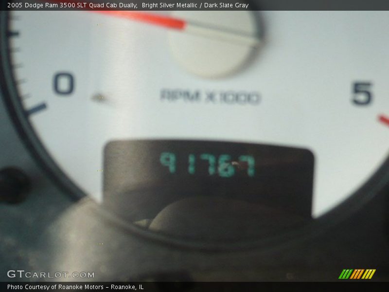 Bright Silver Metallic / Dark Slate Gray 2005 Dodge Ram 3500 SLT Quad Cab Dually