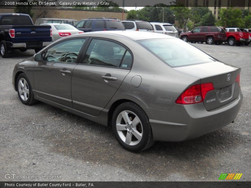 Galaxy Gray Metallic / Gray 2008 Honda Civic EX Sedan