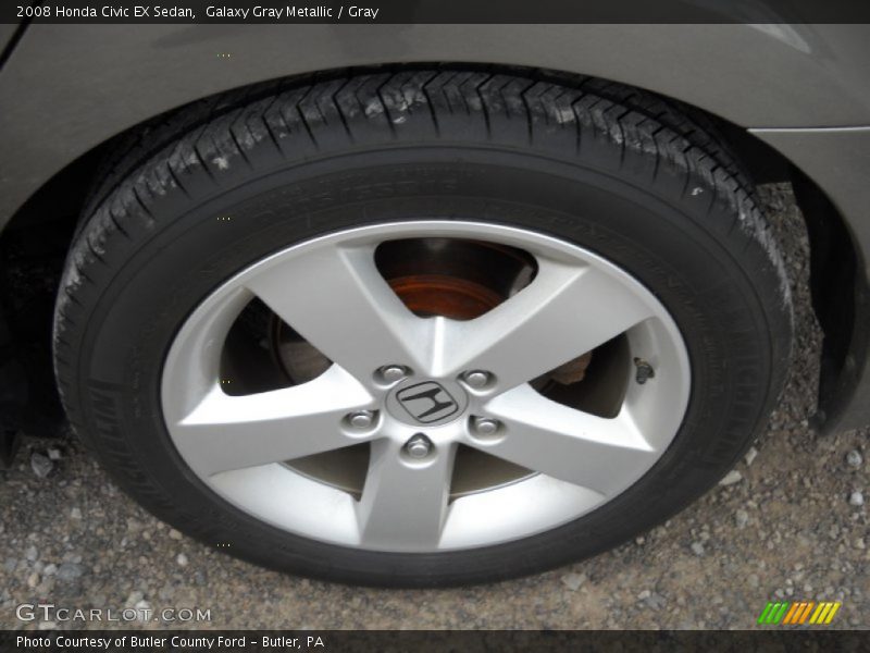 Galaxy Gray Metallic / Gray 2008 Honda Civic EX Sedan