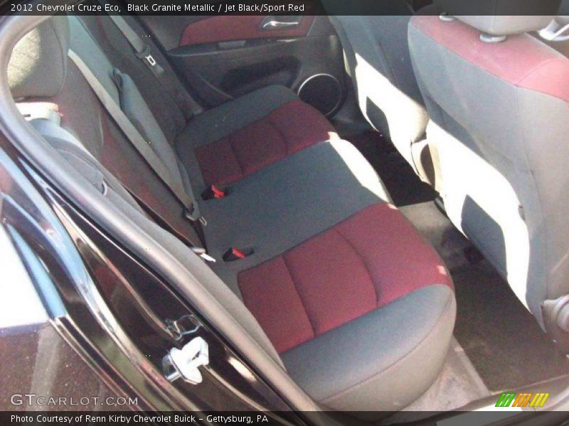 Black Granite Metallic / Jet Black/Sport Red 2012 Chevrolet Cruze Eco