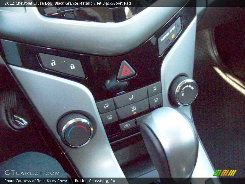 Black Granite Metallic / Jet Black/Sport Red 2012 Chevrolet Cruze Eco