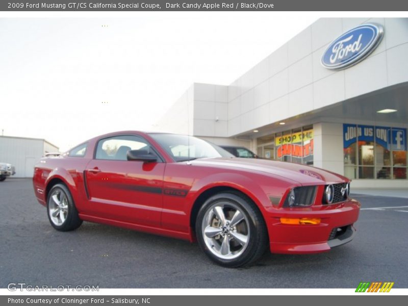 Dark Candy Apple Red / Black/Dove 2009 Ford Mustang GT/CS California Special Coupe