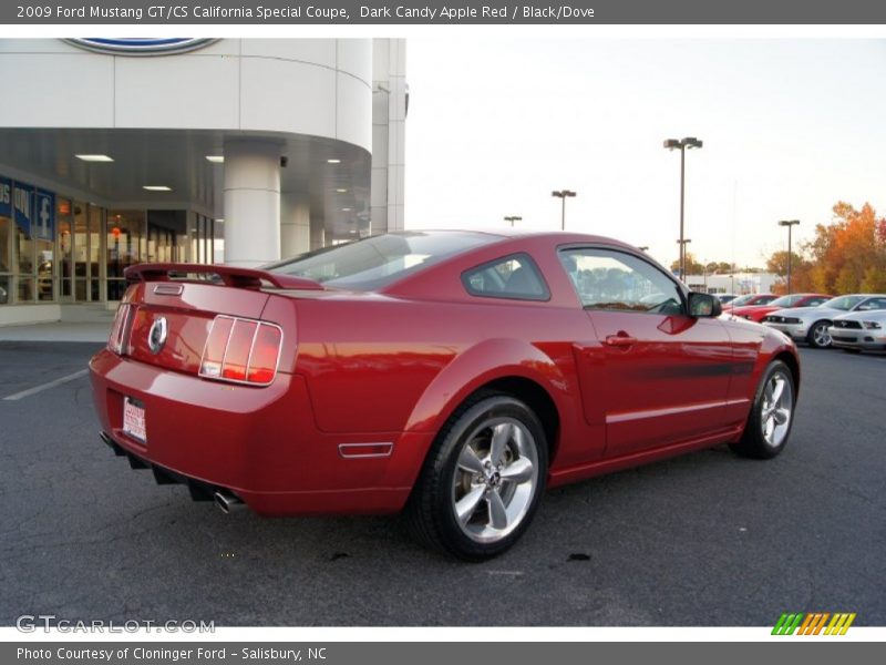Dark Candy Apple Red / Black/Dove 2009 Ford Mustang GT/CS California Special Coupe