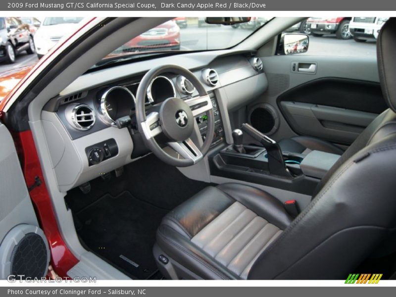 Dark Candy Apple Red / Black/Dove 2009 Ford Mustang GT/CS California Special Coupe