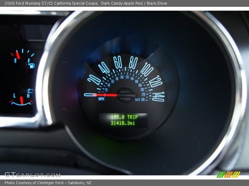 Dark Candy Apple Red / Black/Dove 2009 Ford Mustang GT/CS California Special Coupe
