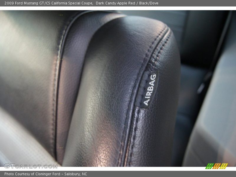 Dark Candy Apple Red / Black/Dove 2009 Ford Mustang GT/CS California Special Coupe