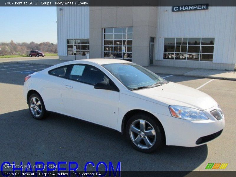 Ivory White / Ebony 2007 Pontiac G6 GT Coupe