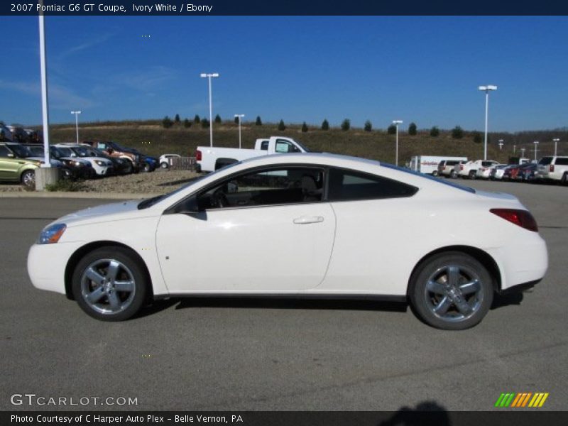 Ivory White / Ebony 2007 Pontiac G6 GT Coupe