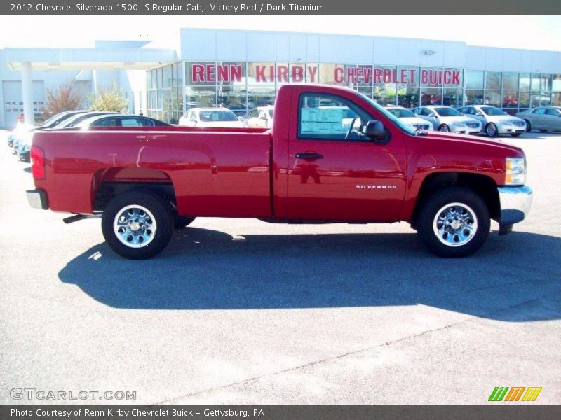 Victory Red / Dark Titanium 2012 Chevrolet Silverado 1500 LS Regular Cab