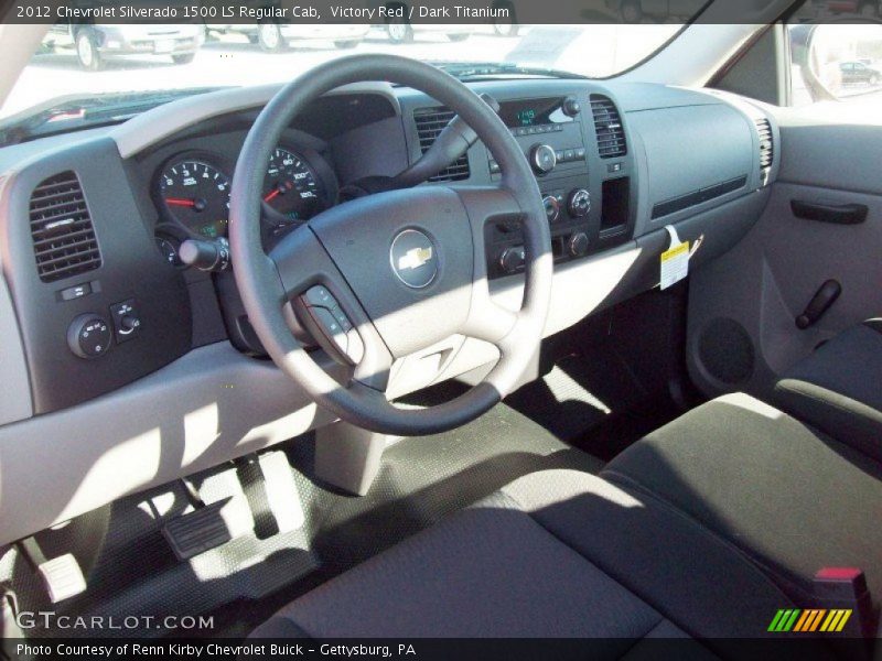 Victory Red / Dark Titanium 2012 Chevrolet Silverado 1500 LS Regular Cab
