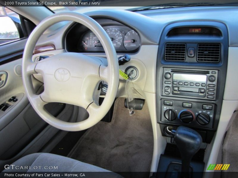 Black Sand Pearl / Ivory 2000 Toyota Solara SE Coupe