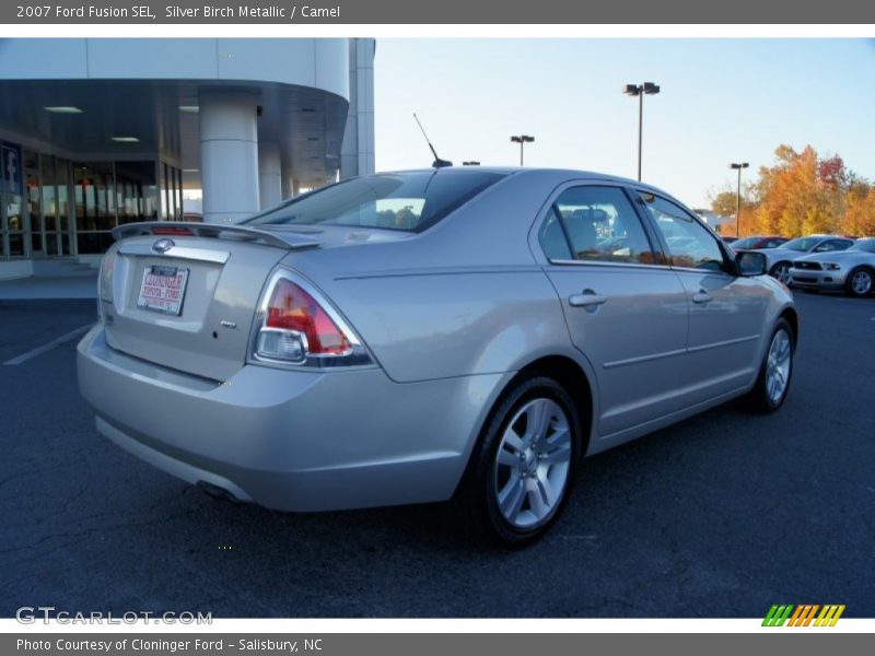 Silver Birch Metallic / Camel 2007 Ford Fusion SEL