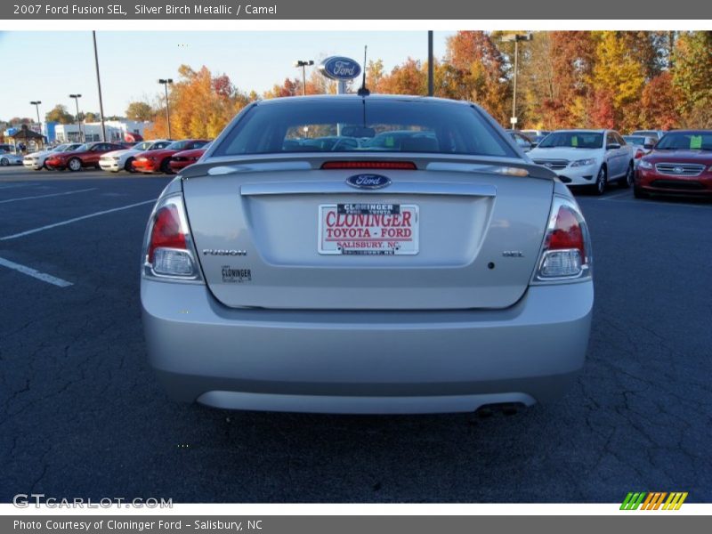 Silver Birch Metallic / Camel 2007 Ford Fusion SEL