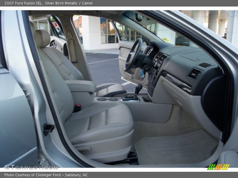Silver Birch Metallic / Camel 2007 Ford Fusion SEL