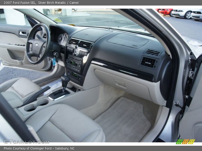 Silver Birch Metallic / Camel 2007 Ford Fusion SEL