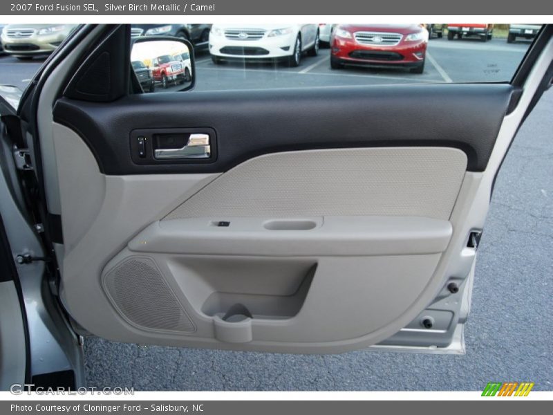 Silver Birch Metallic / Camel 2007 Ford Fusion SEL