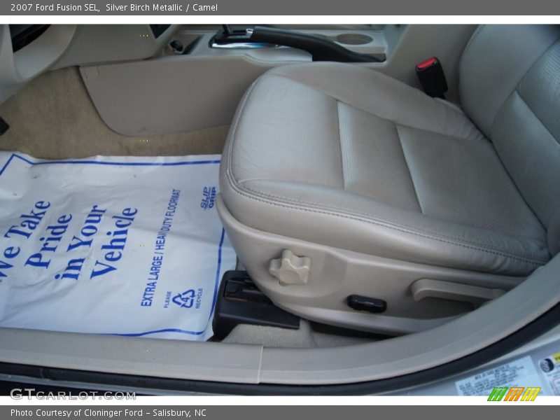 Silver Birch Metallic / Camel 2007 Ford Fusion SEL