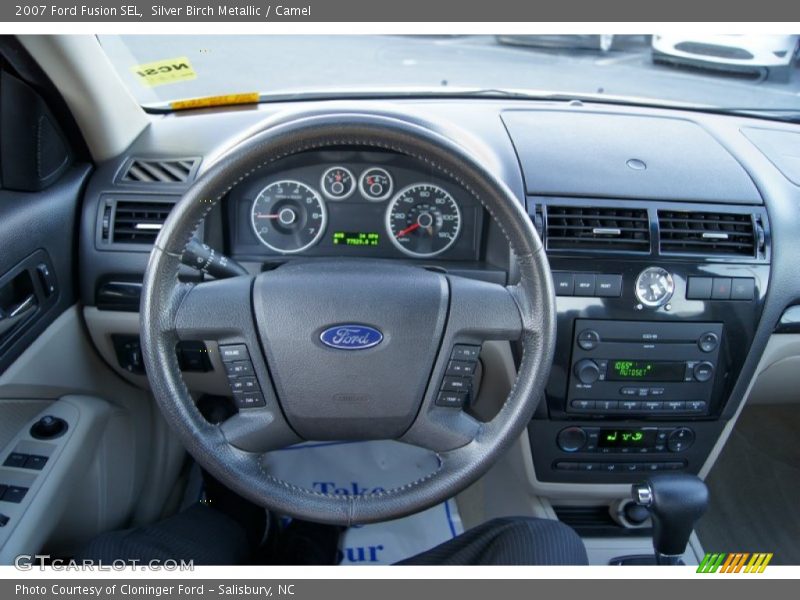 Silver Birch Metallic / Camel 2007 Ford Fusion SEL