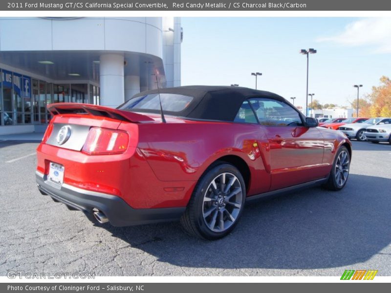 Red Candy Metallic / CS Charcoal Black/Carbon 2011 Ford Mustang GT/CS California Special Convertible