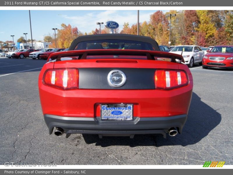 Red Candy Metallic / CS Charcoal Black/Carbon 2011 Ford Mustang GT/CS California Special Convertible