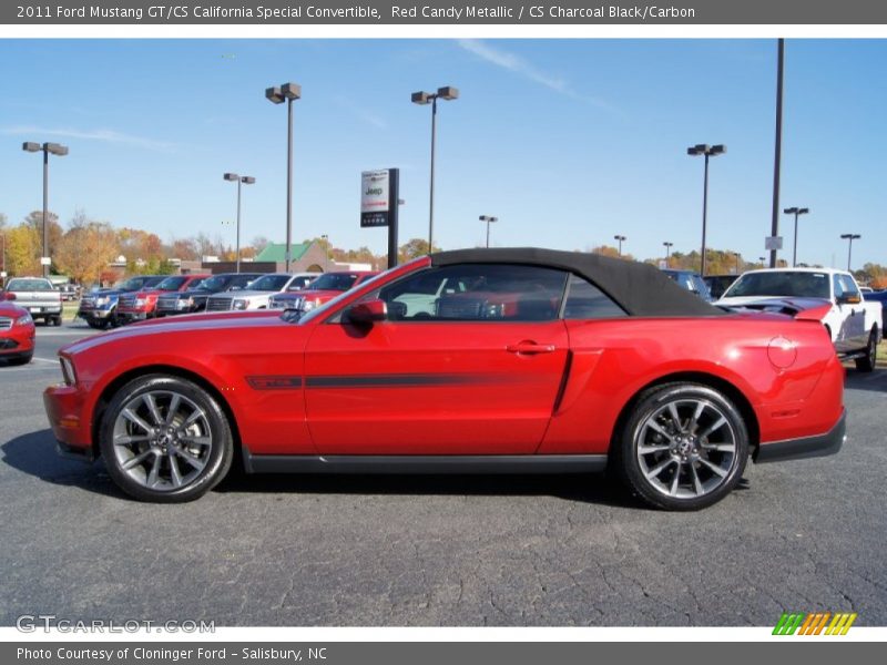Red Candy Metallic / CS Charcoal Black/Carbon 2011 Ford Mustang GT/CS California Special Convertible