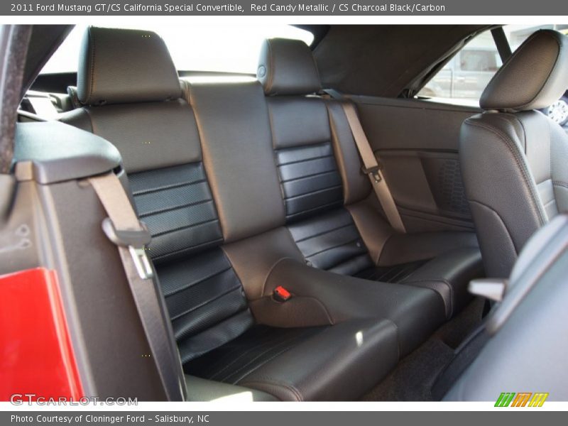 GT/CS California Special rear seats in charcoal/carbon - 2011 Ford Mustang GT/CS California Special Convertible