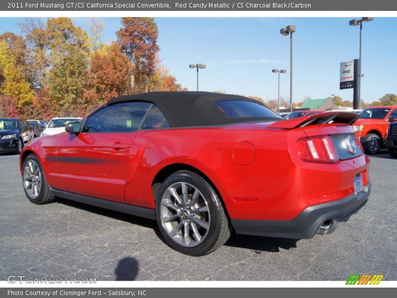 Red Candy Metallic / CS Charcoal Black/Carbon 2011 Ford Mustang GT/CS California Special Convertible