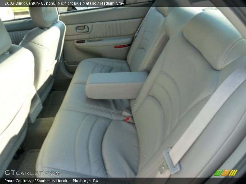 Midnight Blue Metallic / Medium Gray 2003 Buick Century Custom