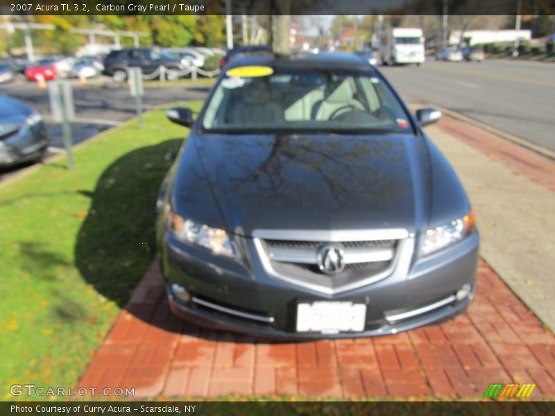 Carbon Gray Pearl / Taupe 2007 Acura TL 3.2