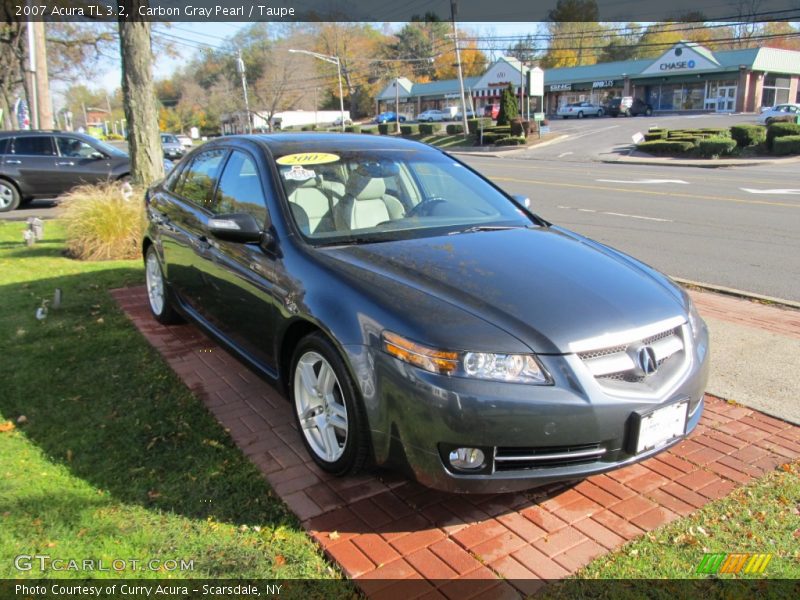 Carbon Gray Pearl / Taupe 2007 Acura TL 3.2