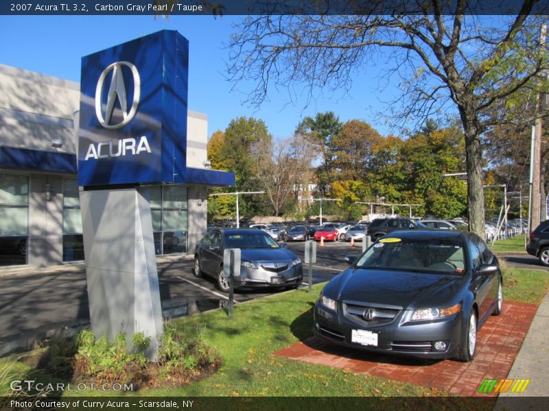 Carbon Gray Pearl / Taupe 2007 Acura TL 3.2