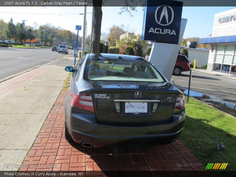 Carbon Gray Pearl / Taupe 2007 Acura TL 3.2