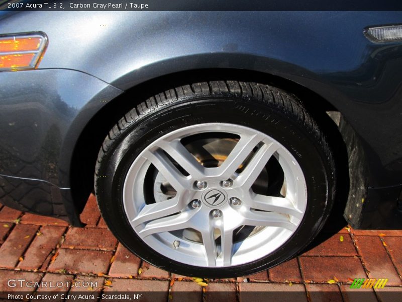 Carbon Gray Pearl / Taupe 2007 Acura TL 3.2