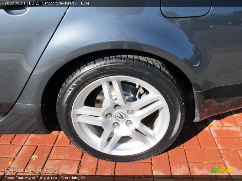 Carbon Gray Pearl / Taupe 2007 Acura TL 3.2