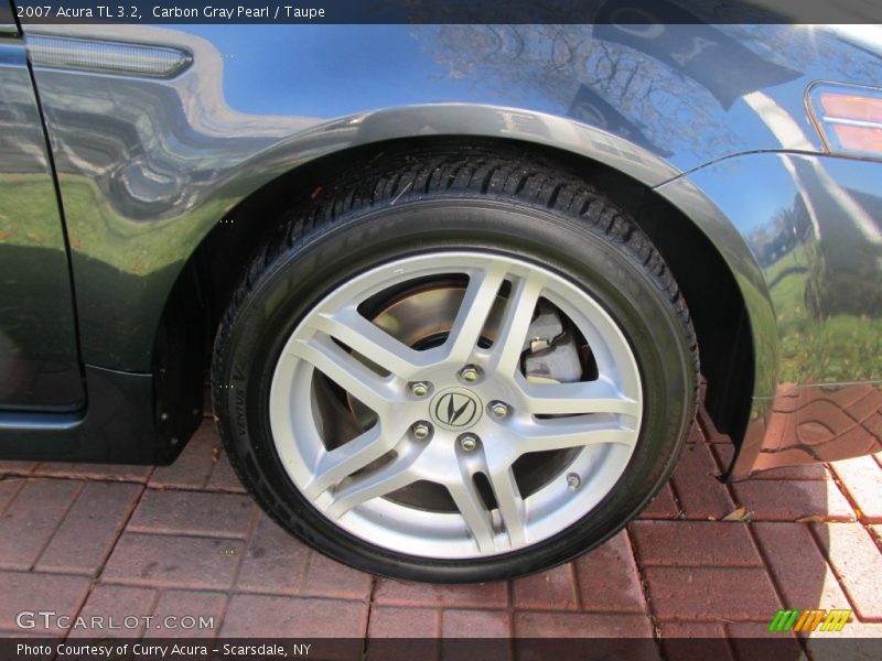 Carbon Gray Pearl / Taupe 2007 Acura TL 3.2