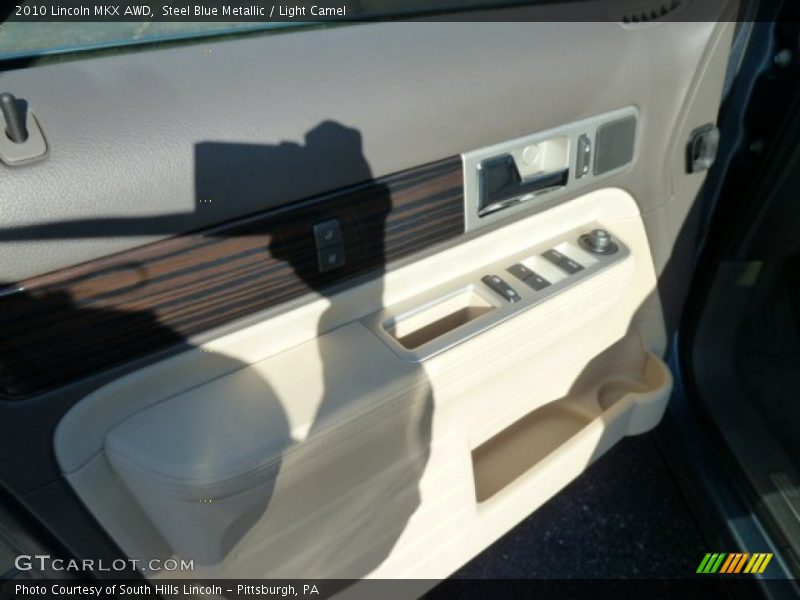 Steel Blue Metallic / Light Camel 2010 Lincoln MKX AWD