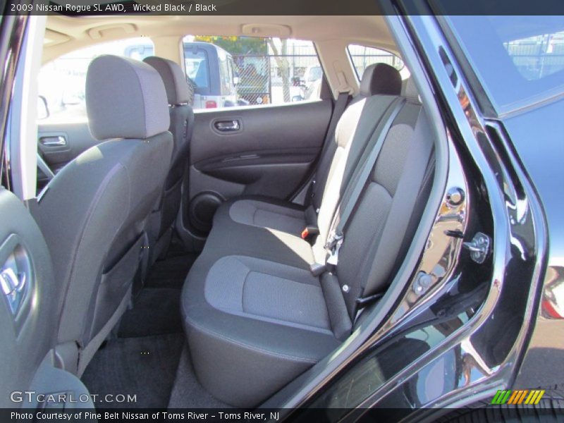 Wicked Black / Black 2009 Nissan Rogue SL AWD