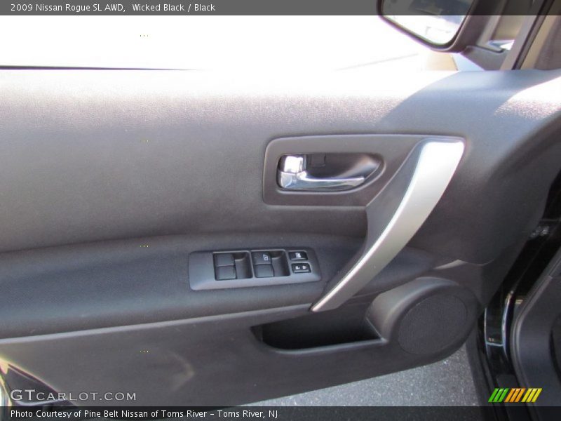 Wicked Black / Black 2009 Nissan Rogue SL AWD