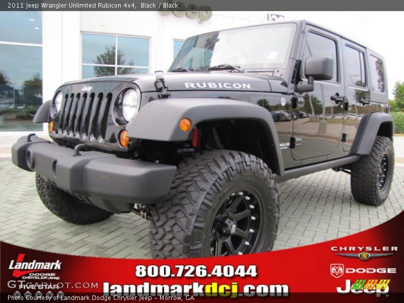 Black / Black 2011 Jeep Wrangler Unlimited Rubicon 4x4