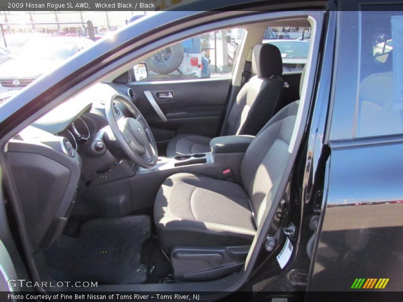 Wicked Black / Black 2009 Nissan Rogue SL AWD