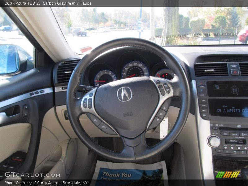 Carbon Gray Pearl / Taupe 2007 Acura TL 3.2