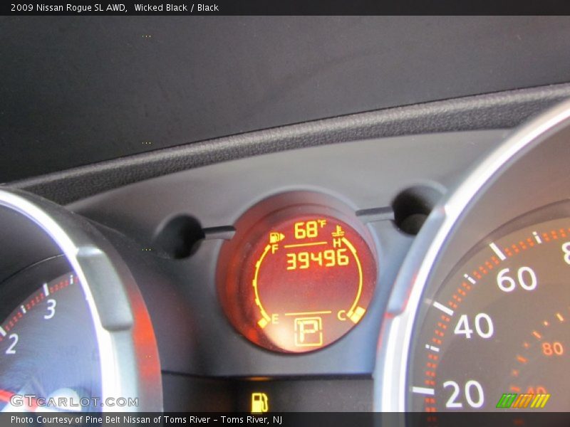 Wicked Black / Black 2009 Nissan Rogue SL AWD