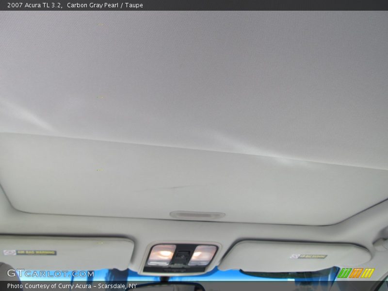Carbon Gray Pearl / Taupe 2007 Acura TL 3.2