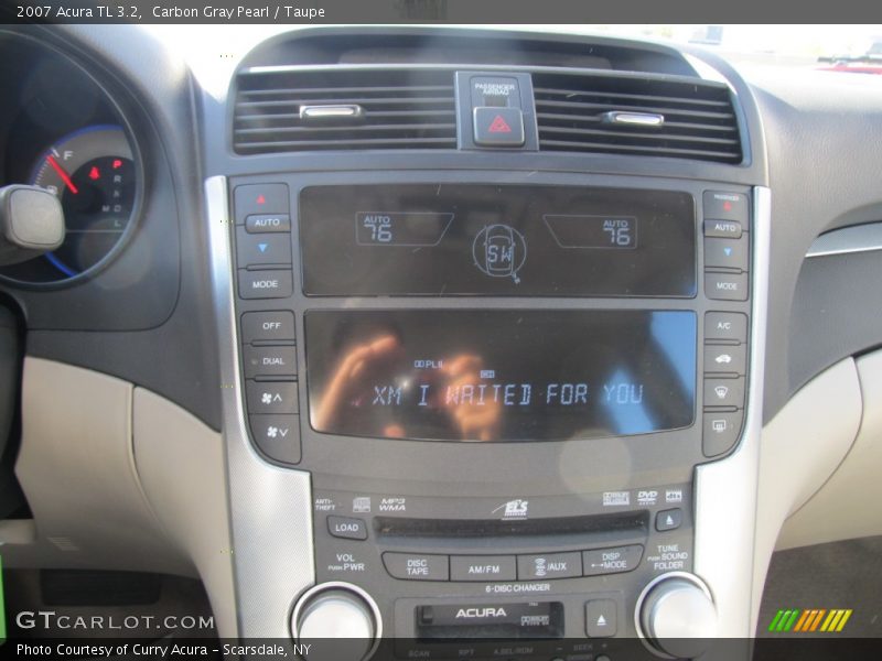 Carbon Gray Pearl / Taupe 2007 Acura TL 3.2