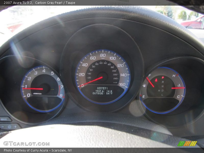 Carbon Gray Pearl / Taupe 2007 Acura TL 3.2