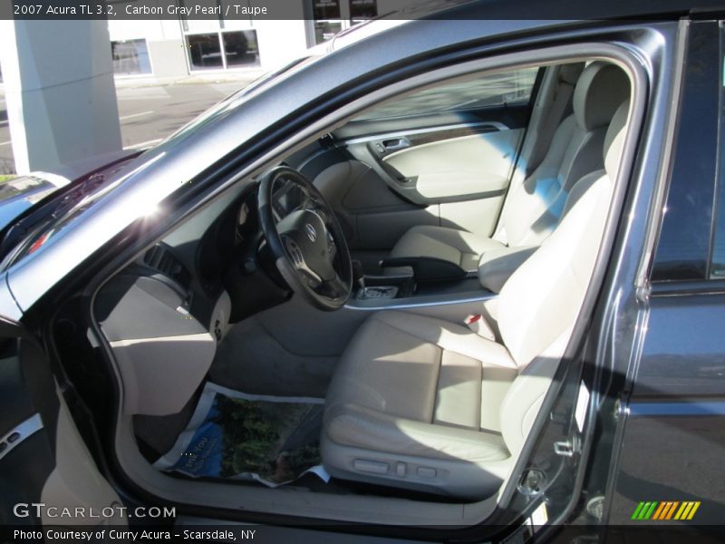Carbon Gray Pearl / Taupe 2007 Acura TL 3.2