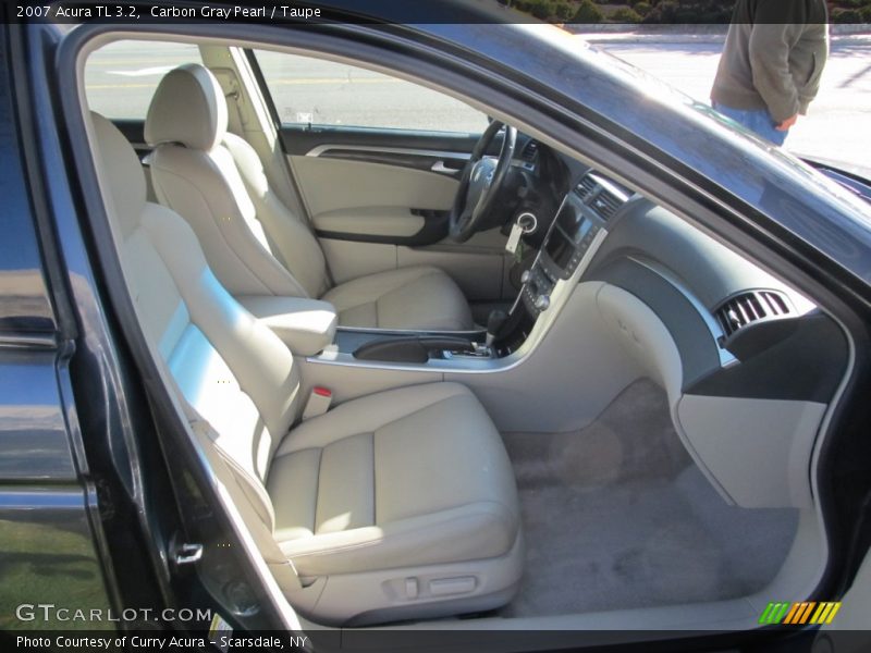 Carbon Gray Pearl / Taupe 2007 Acura TL 3.2