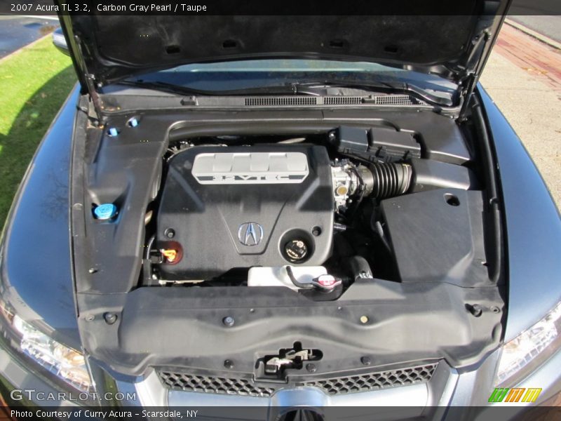 Carbon Gray Pearl / Taupe 2007 Acura TL 3.2