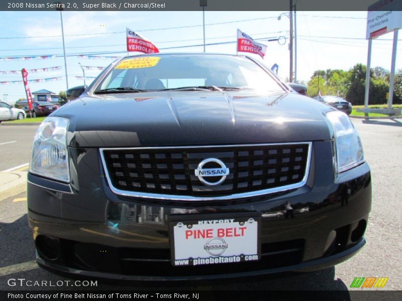 Super Black / Charcoal/Steel 2008 Nissan Sentra 2.0