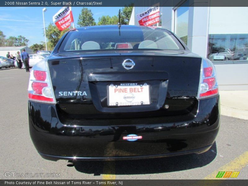 Super Black / Charcoal/Steel 2008 Nissan Sentra 2.0